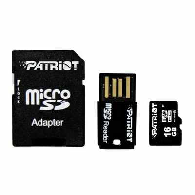 Patriot Microsdhc 16gb C10  Adapt Usb